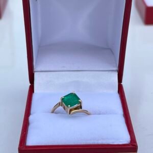 Anillo Liquen Esmeralda